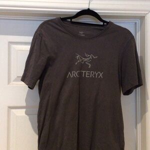 Arc'teryx Gray Crew Neck Logo Tee